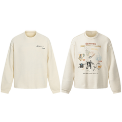 CapCabin Graphic Textured Sweatshirt