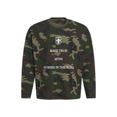 CapCabin Camo Text Graphic Longsleeve