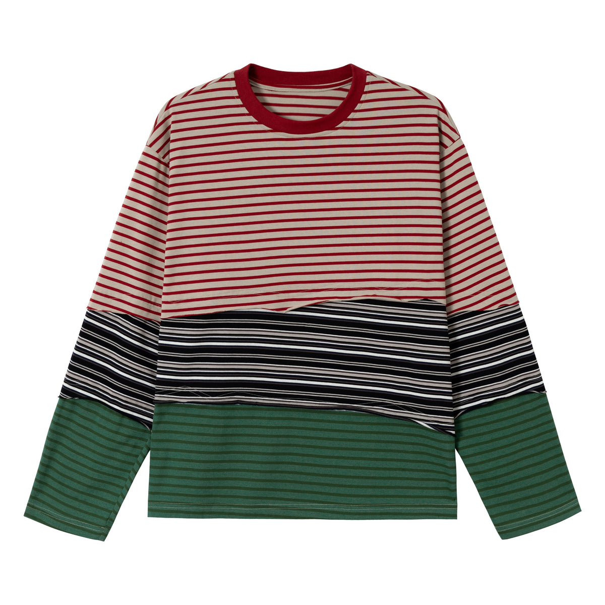 CapCabin Striped Long Sleeve Tee