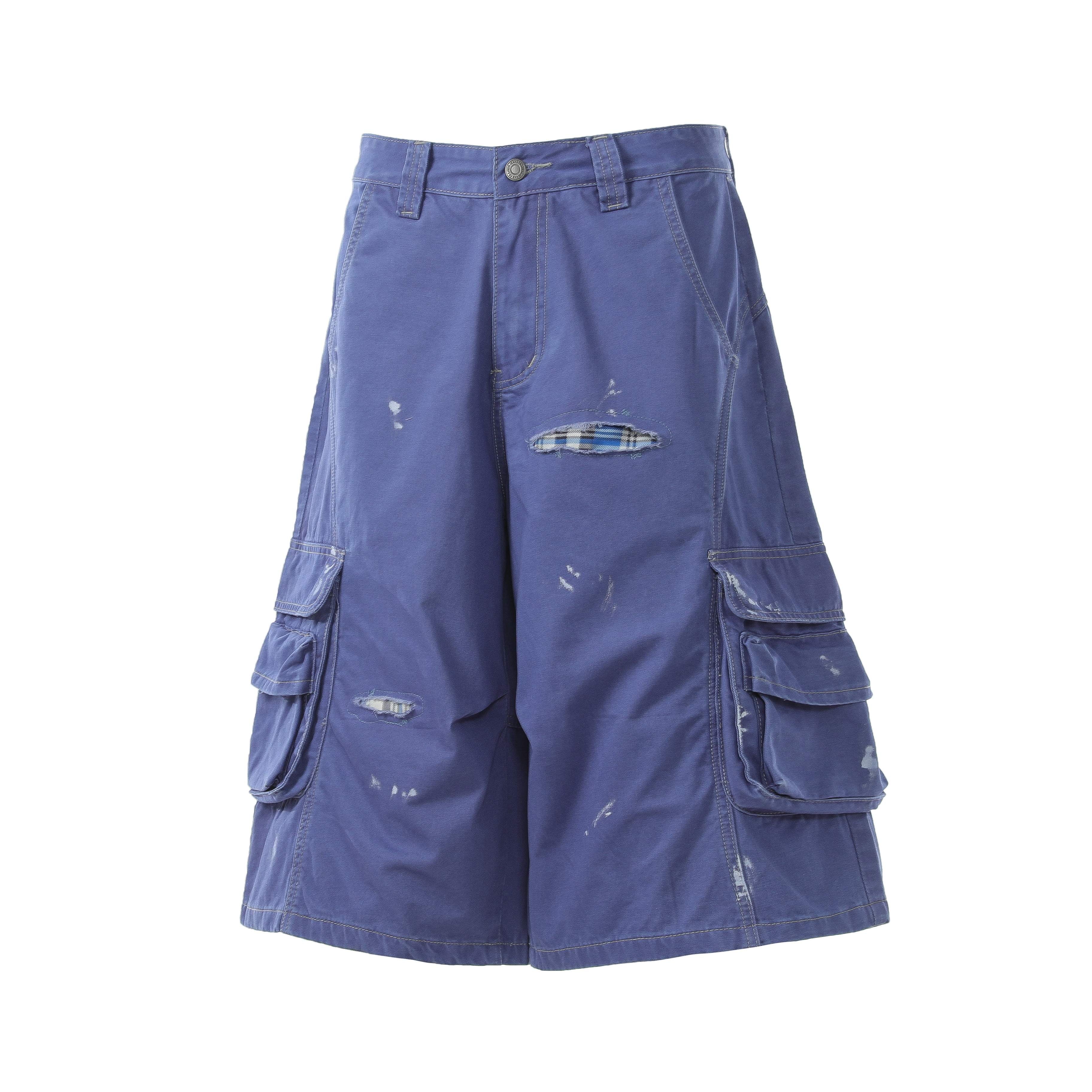 CapCabin “Distressed Utility Cargo Shorts”