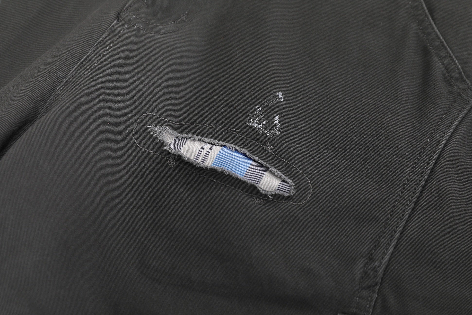 CapCabin “Distressed Utility Cargo Shorts”