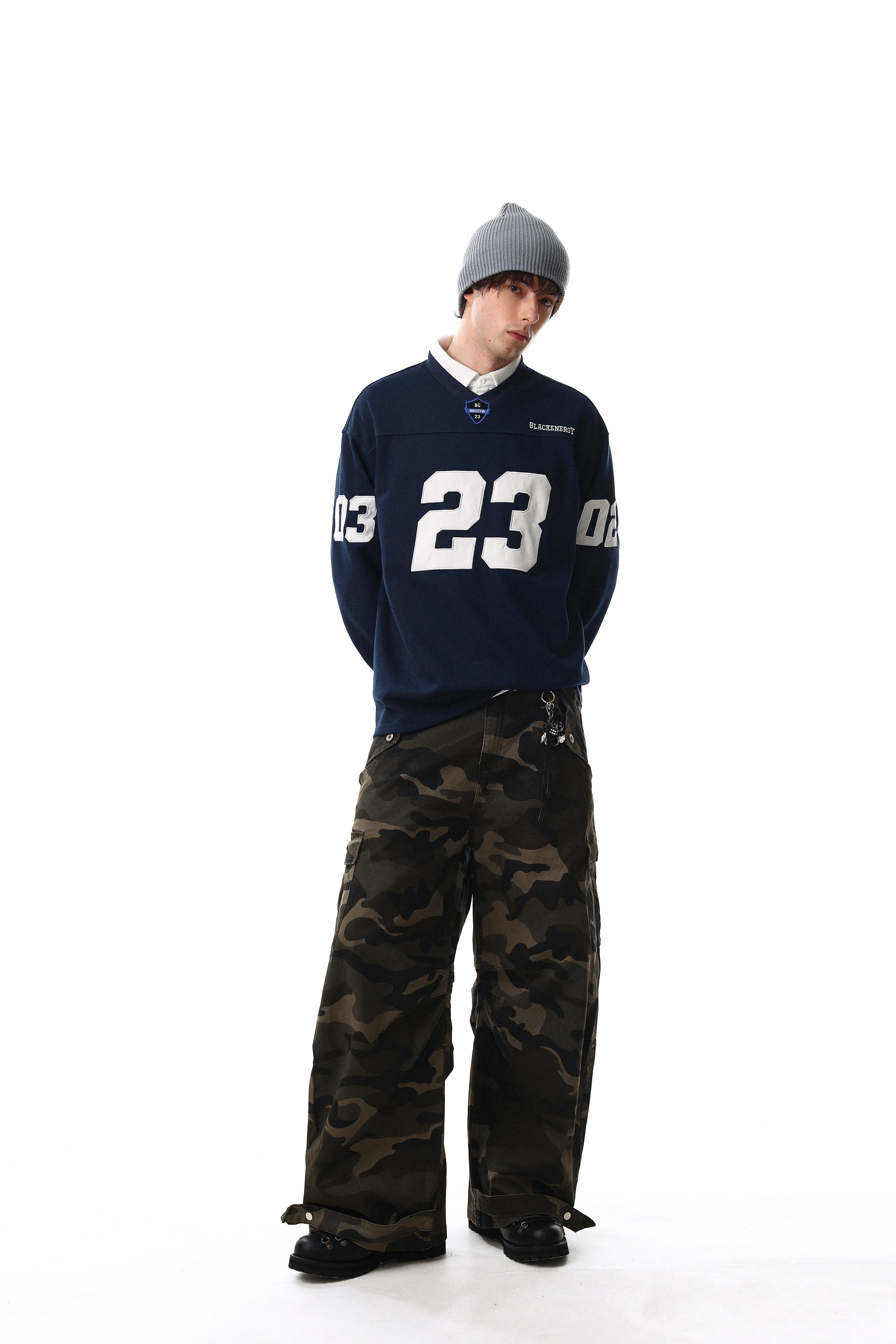 CapCabin Varsity Graphic Long Sleeve Tee
