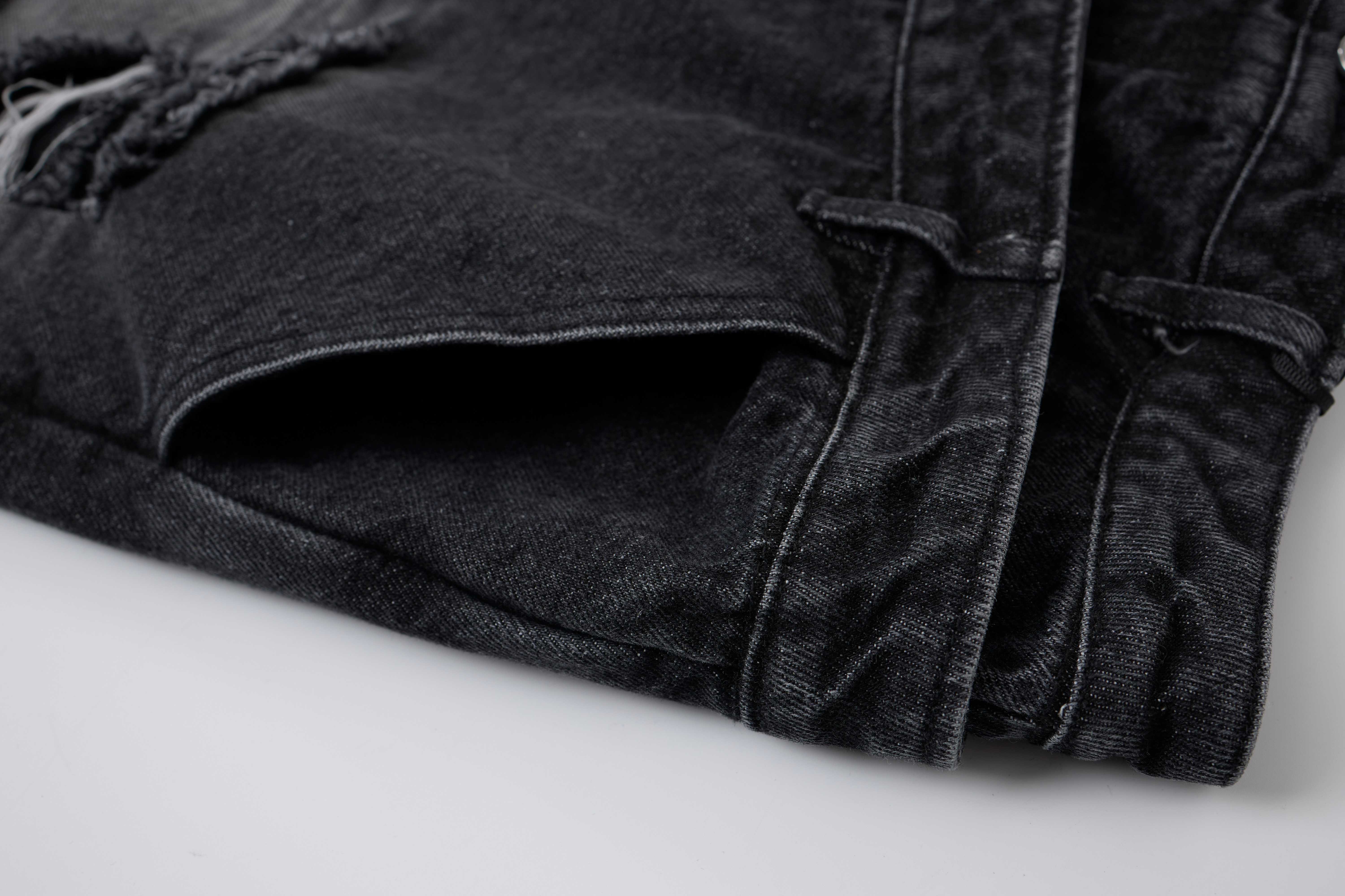 CapCabin Distressed Layered Waist Denim Shorts
