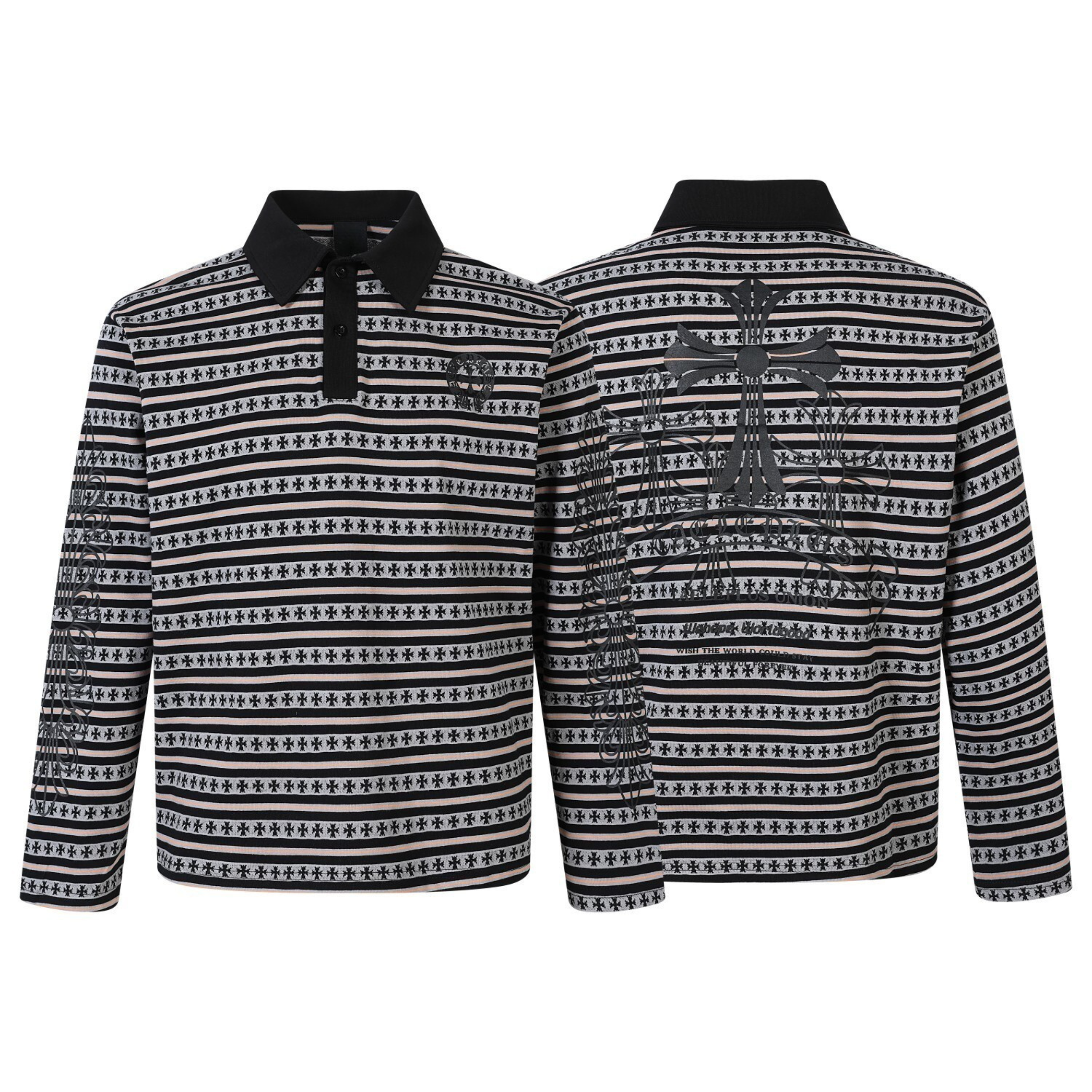 CapCabin Heritage Stripe Long Sleeve Polo