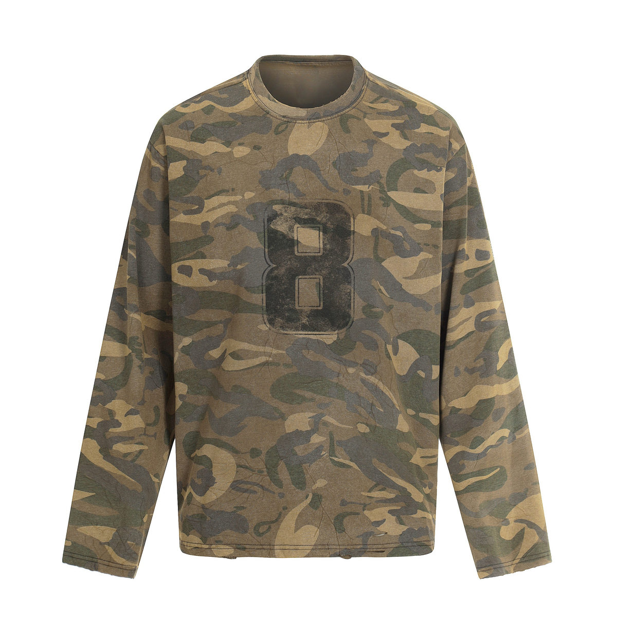 CapCabin Camo Graphic Long Sleeve Tee