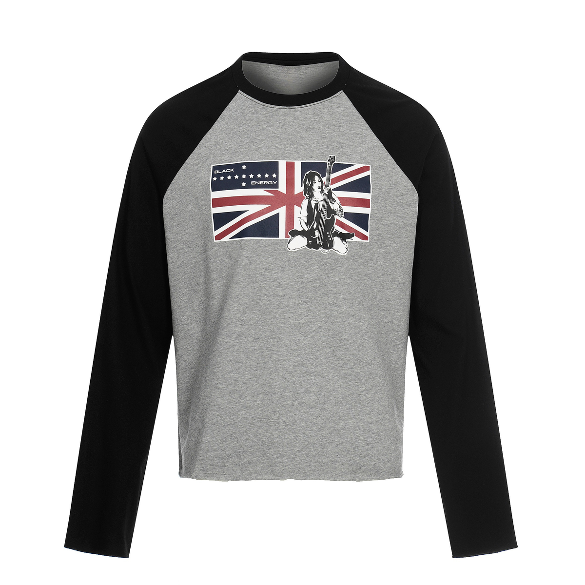 CapCabin Union Flag Graphic Raglan Long Sleeve Tee
