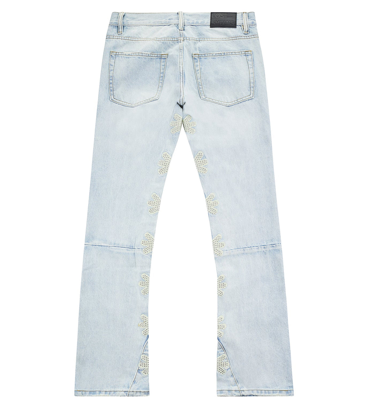 Lost Shdws Studded Denim Pants Blue/Bone
