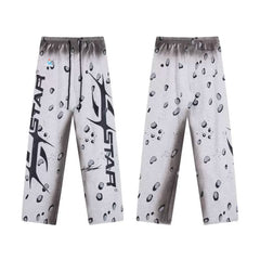 Hellstar Washed Retro American Vintage Street Pants