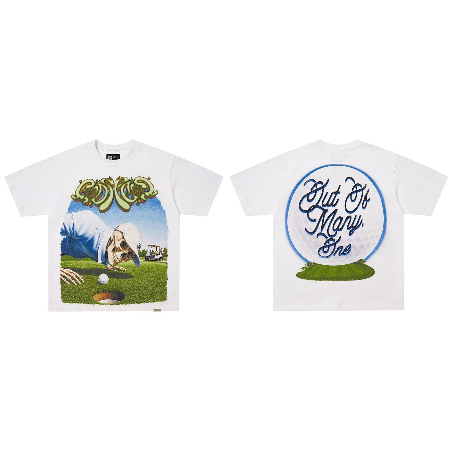 GodSpeed Out of Many One White Graphic T-Shirt