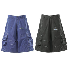 CapCabin “Distressed Utility Cargo Shorts”