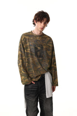 CapCabin Camo Graphic Long Sleeve Tee