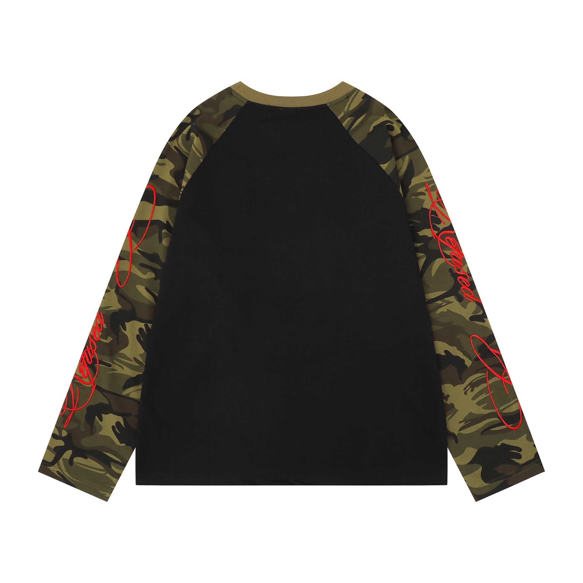 CapCabin Camo Sleeve Raglan Long Sleeve Tee