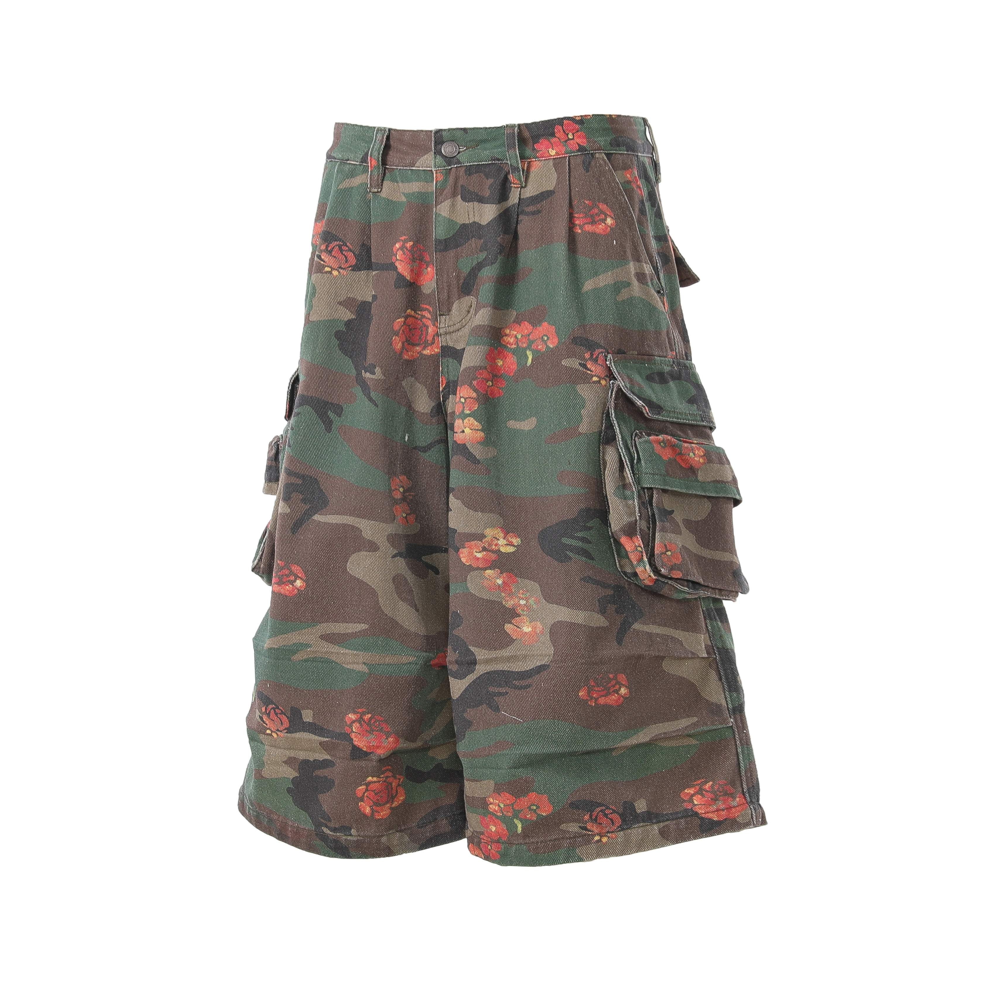 CapCabin “Floral Camo Cargo Shorts”